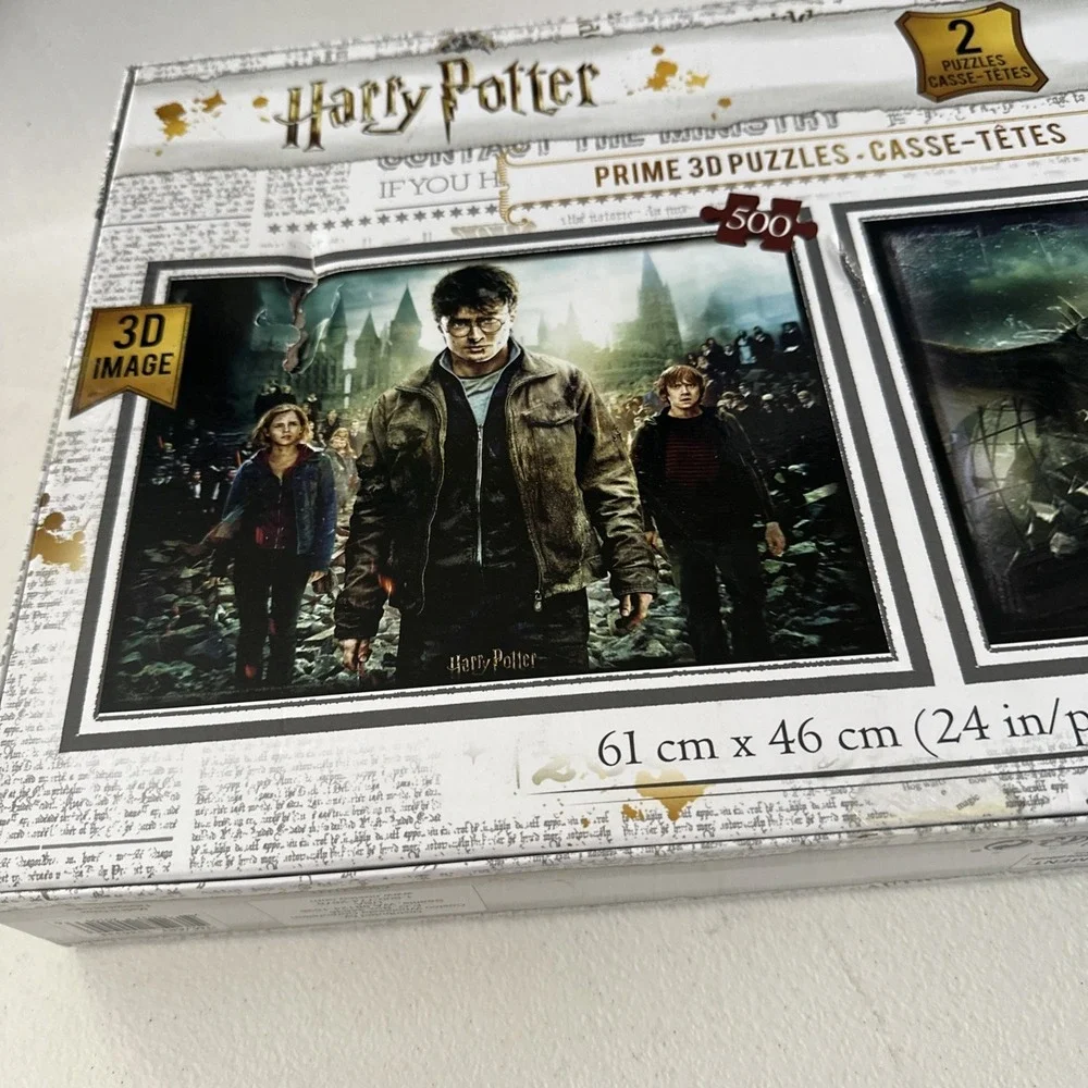Harry Potter Wizarding World Prime 3D Image 2 puzzles 500pc Each
